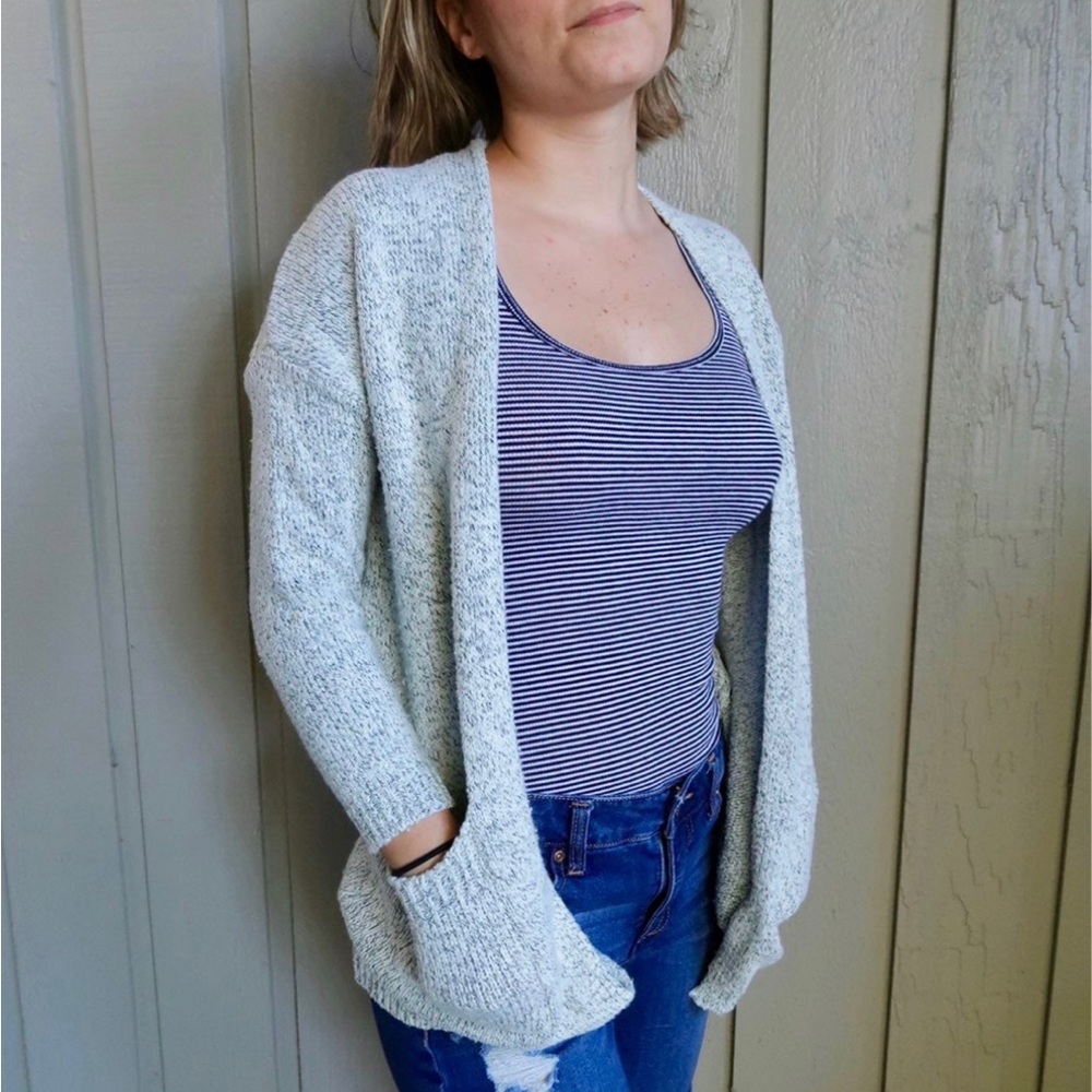 Knit Grey Sweater / Cardigan